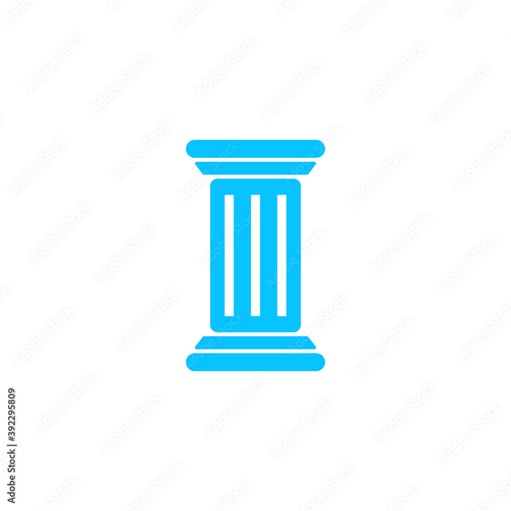 Antique Column icon flat Antique Column icon flat