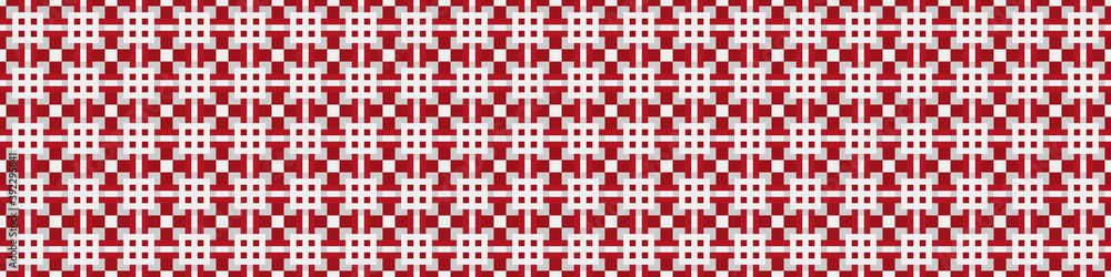 Fototapeta premium Abstract Cross Pattern Dots Logo generative computational art illustration