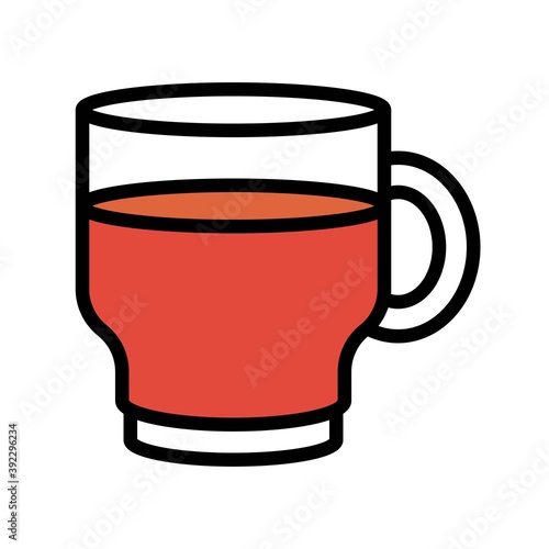 Mulled wine icon, Thanksgiving related vector