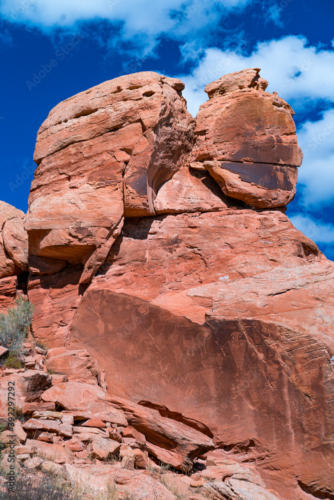Petroglyphs, Fremont Culture, Dinosaur National Monument, Utah, Usa, America