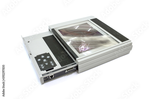 Fotografi Equipment use with overhead projector for display Computer screen