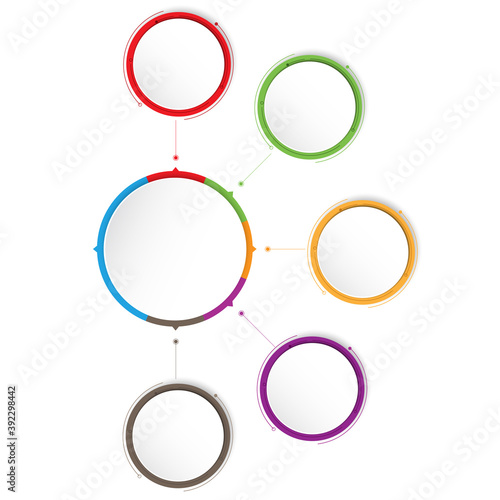 Infographics number options template. Can be used for work flow layout, diagram, business step options, banner. Vector design EPS10.