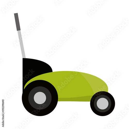 mower grass garden tool isolated on white background