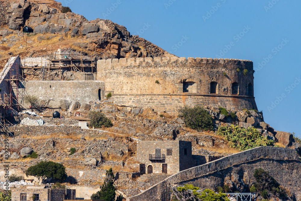 Ancient Venetian fortress and leper colony of Spingalonga