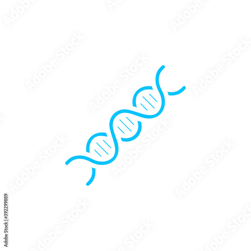 DNA icon flat