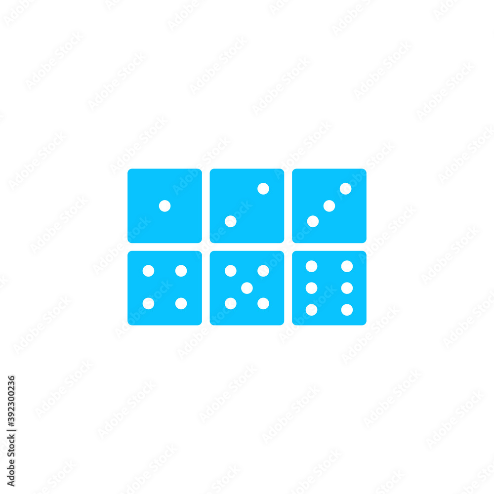 Dice icon flat Dice icon flat