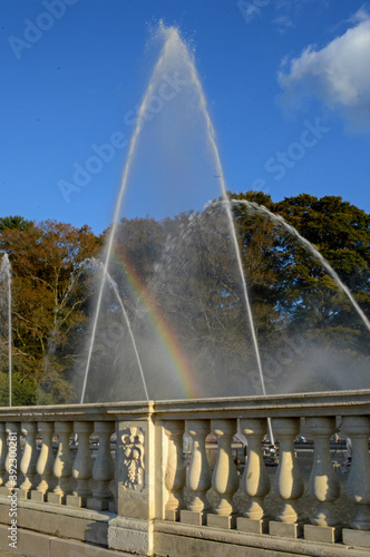 Rainbow in Water Fountain