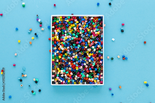 Ironing beads in a box