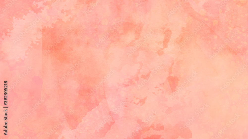 ピンクの水彩背景素材