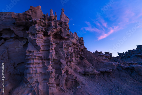Eroded Sculptures, Fantasy Canyon, Vernal, Utah, Usa, America photo