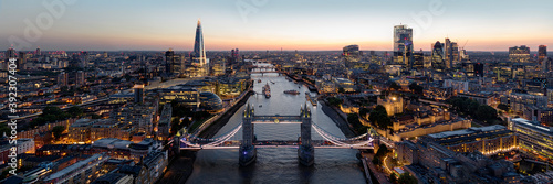 The London Skyline and Tower Bridge