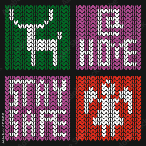 Knitted Christmas Symbols