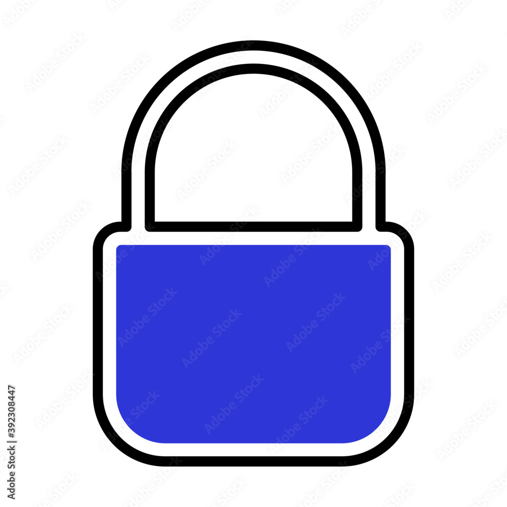 Lock icon vector