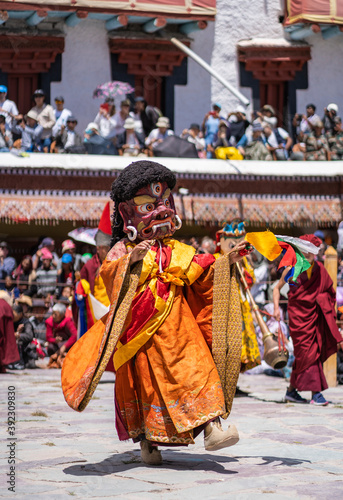 Dancers in Hemis Festival, Ladakh photo