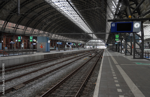 deserted train station photo