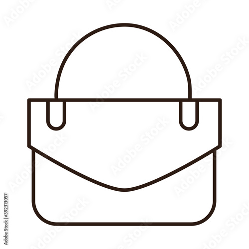 handbag accessory fashion elegant line icon