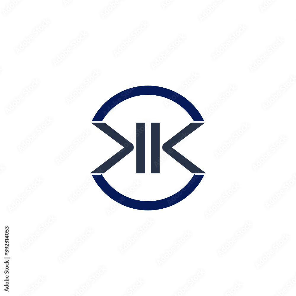 Initial letter KK logo isolated on white background Initial letter KK logo isolated on white background