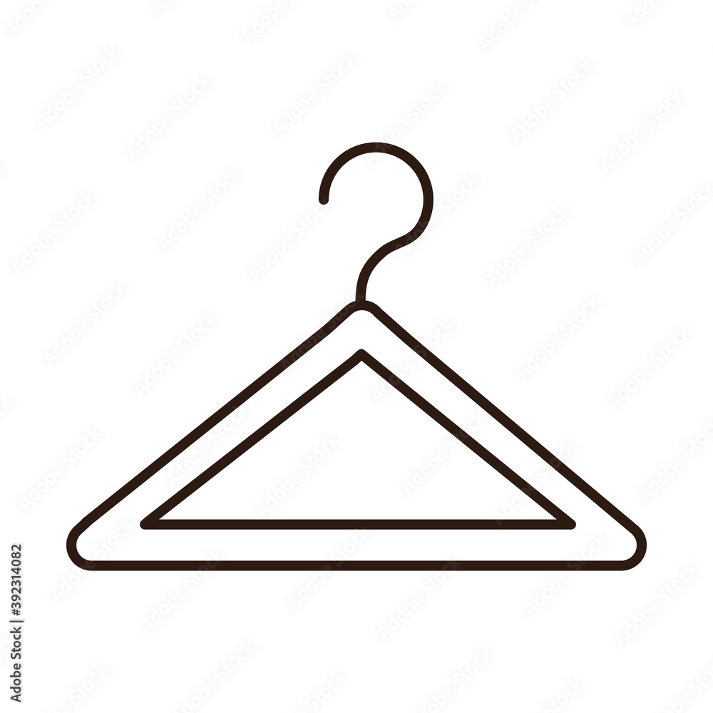 hanger accessory clothing line icon hanger accessory clothing line icon