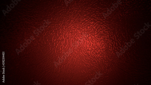 Tableau sur toile Red brilliant shaded glass texture. Frozen glamorous ripples