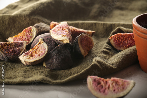 dried freeze dried figs are on the table	