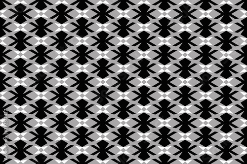 seamless abstract geometric black white and gray pattern-20d2a of a four sided polygon