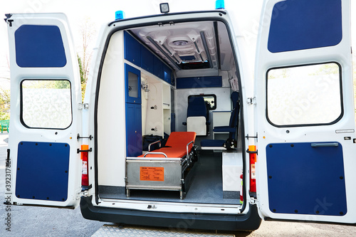 The interior of the ambulance is widespread in Europe