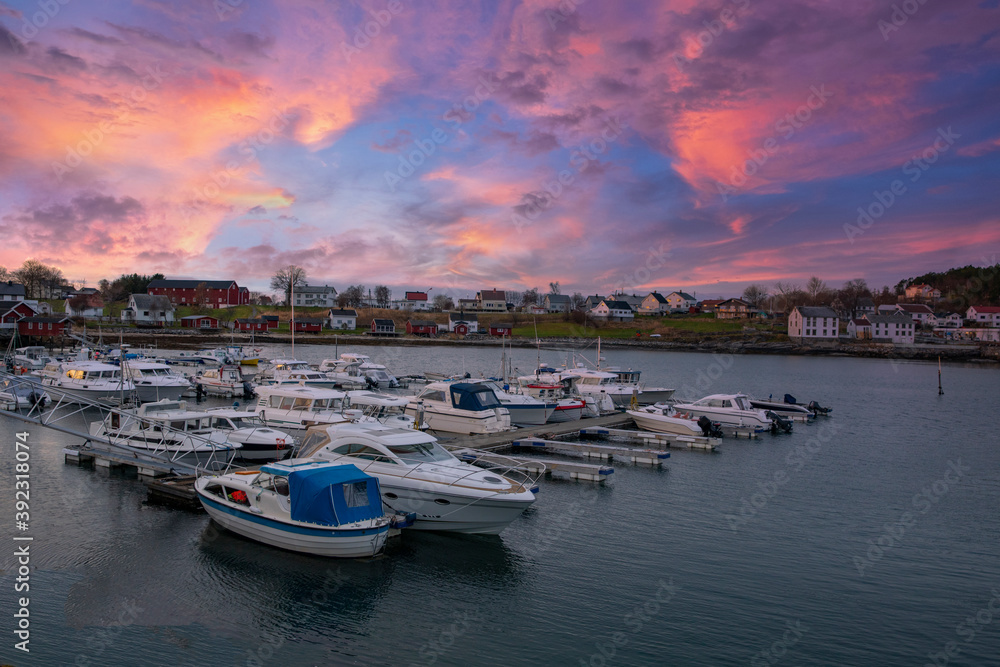 Boats in the Tjotta harbor, ,Helgeland,Nordland ,Norway,scandinavia,Europe Boats in the Tjotta harbor, ,Helgeland,Nordland ,Norway,scandinavia,Europe