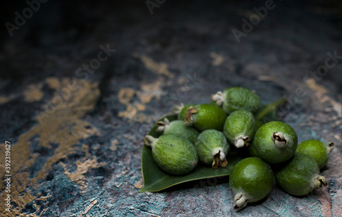 feijoa, berry, food, green, fresh, healthy, ripe, nature, berries, organic, healthy, fresh, raw, leaf, diet, plant, tree, isolated, close-up, agriculture, blur, white, sweet, tropical, juicy, products