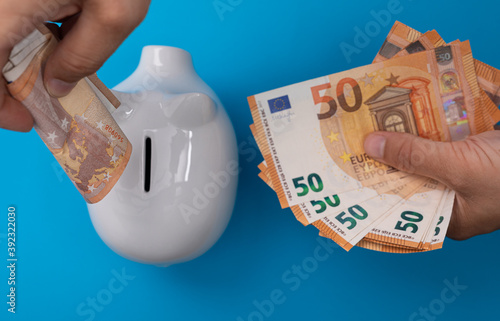 invest white money box pig ...