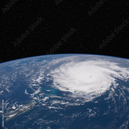 Hurricane Jose over the Caribbean. Elements of this image furnished by NASA.