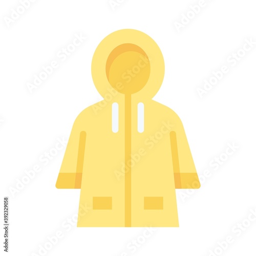 Raincoat icon, Thanksgiving related vector