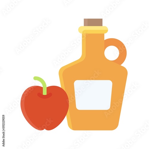 Apple cider icon, Thanksgiving related vector