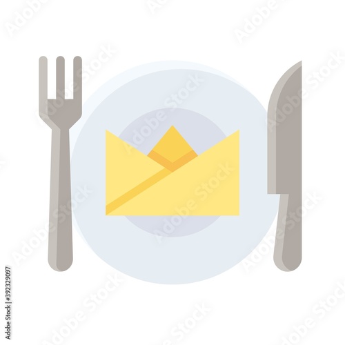 Cutlery icon, Thanksgiving related vector