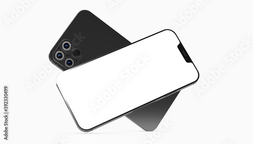 a digital smartphone device mobile phone 3d isolated