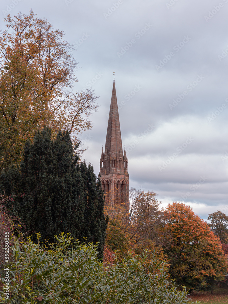 Fototapeta premium Queen’s Park Baptist Church, Queen's park, Glasgow