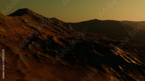 detailed planet surface, realistic exoplanet, beautiful alien planet in far space, planet suitable for colonization, planet similar to Earth 3D render © ANDREI
