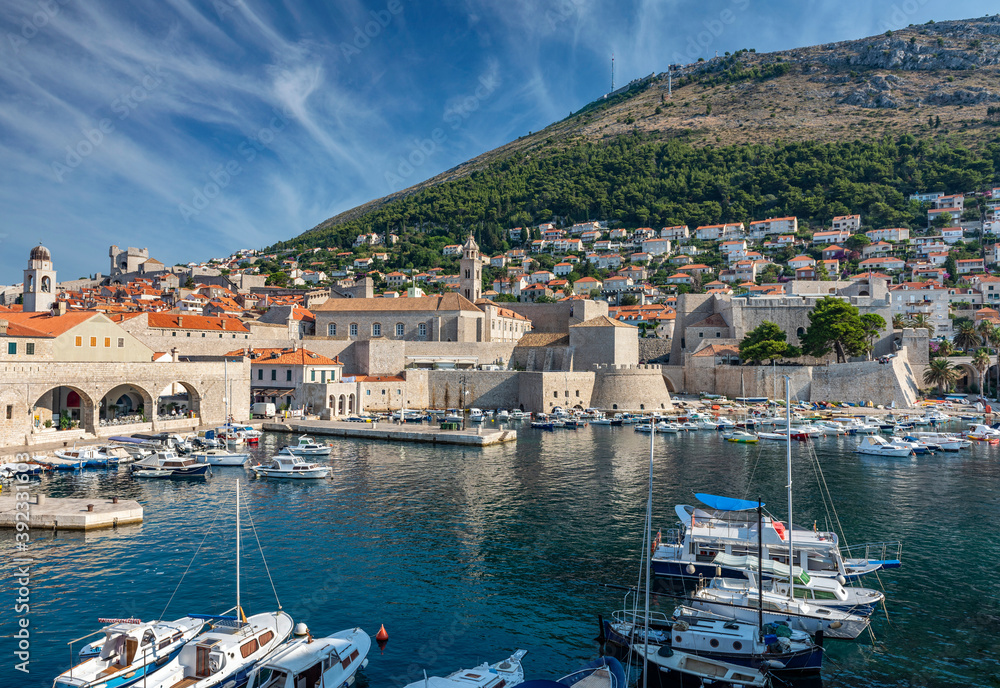 A pic of the harbour in Dubrovnik, Croatia