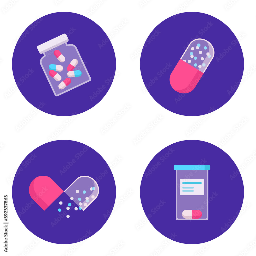 pills vector illustration flat design pills vector illustration flat design