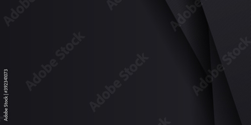 Black abstract paper background.