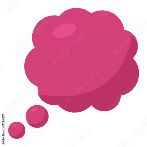 
Thought bubble symbolic of thinking and pondering

