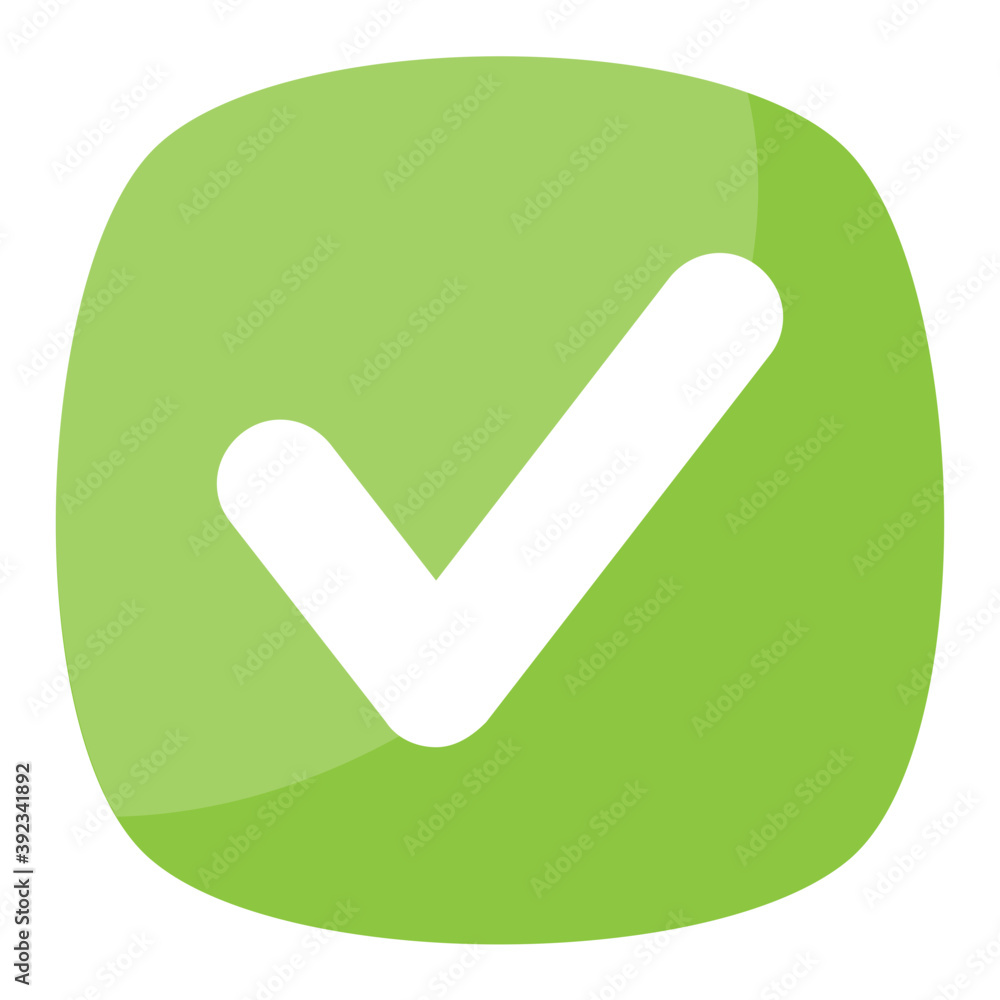 Tick mark symbolising correct and verified
Tick mark symbolising correct and verified