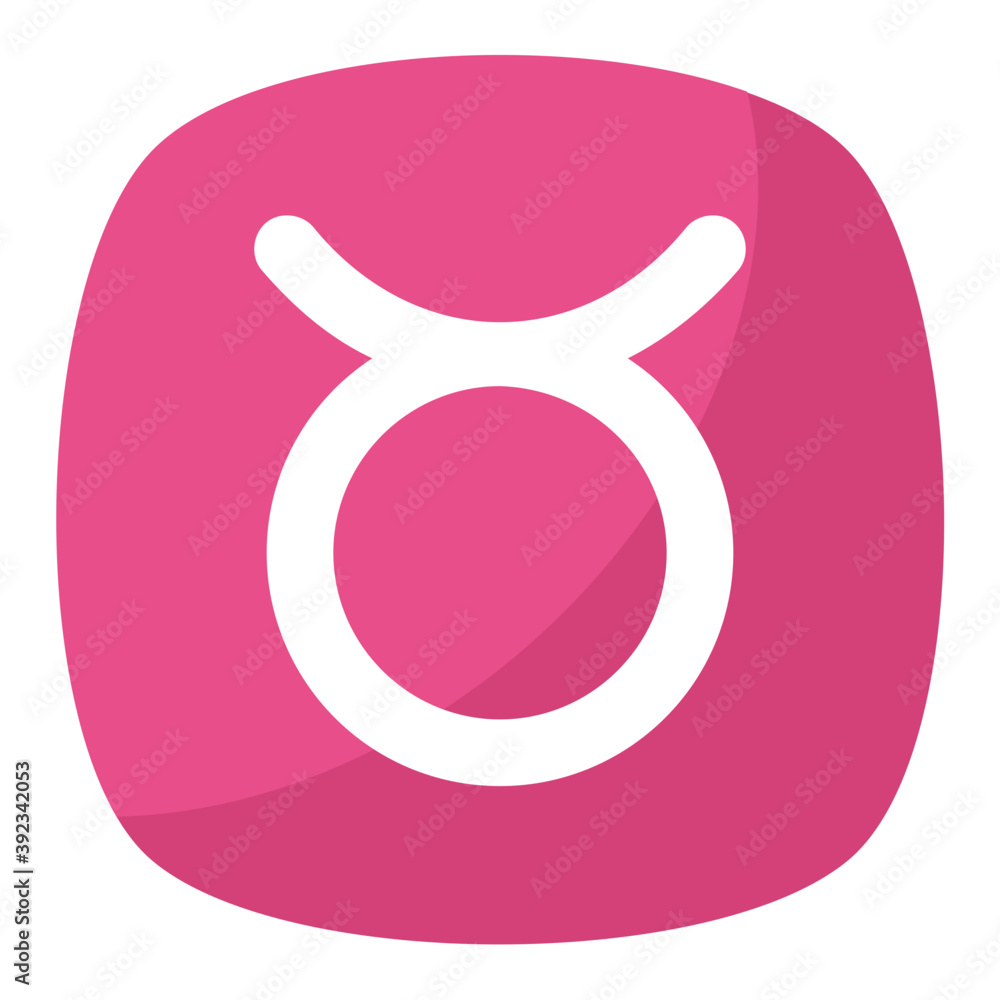 Second astrological sign, taurus zodiac symbol
Second astrological sign, taurus zodiac symbol