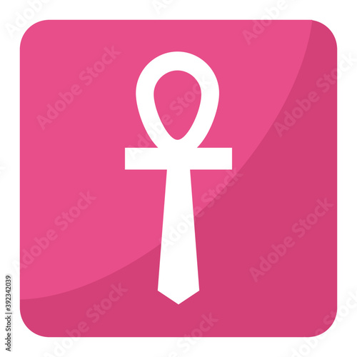 
An egyptian symbol ankh cross denoting life
