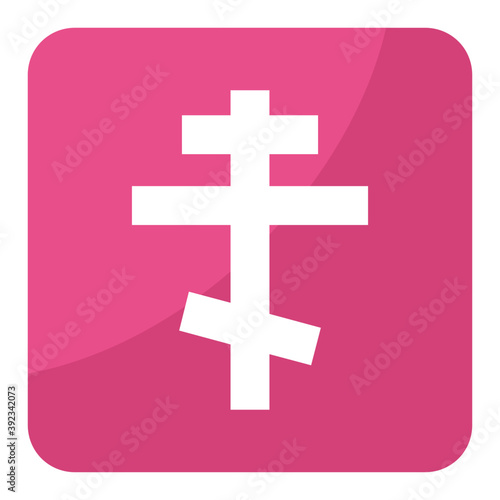 
Flat icon design of russian orthodox symbol
