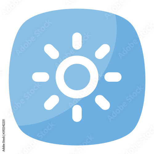 
Screen brightness option button sign
