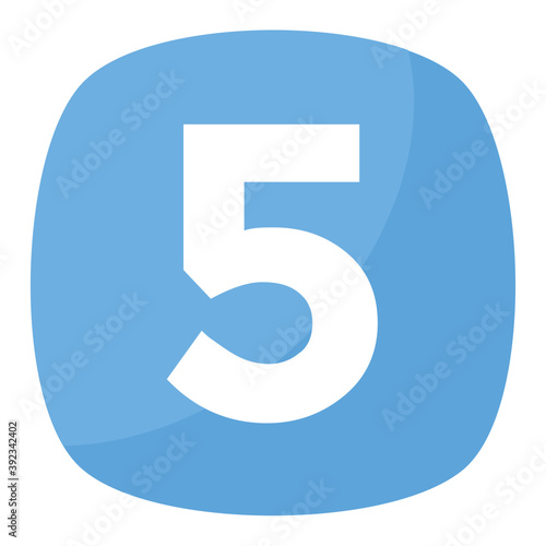 
The numerical digit number 5 
