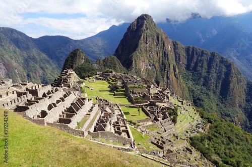 Machu Picchu - Peru. Ruins of Machu Picchu in the Peruvian mountains