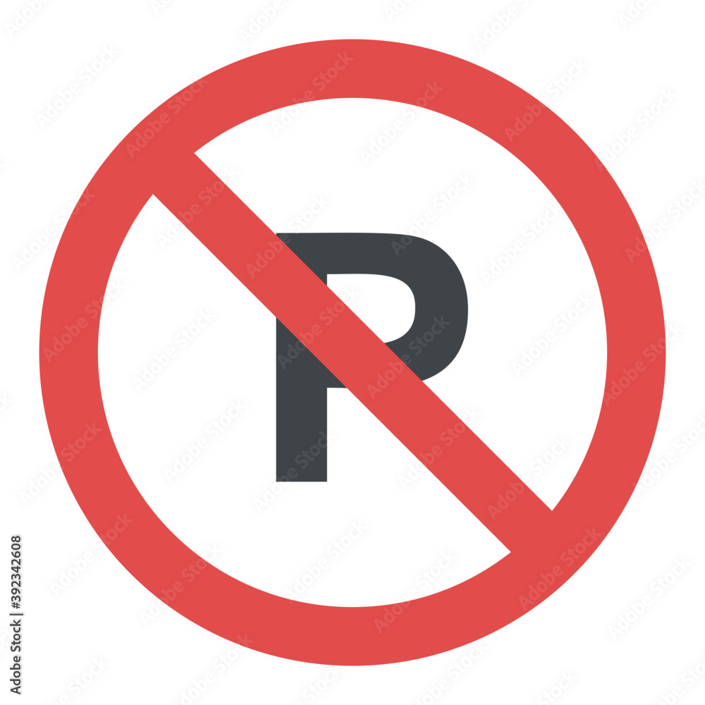 No parking area sign
No parking area sign
