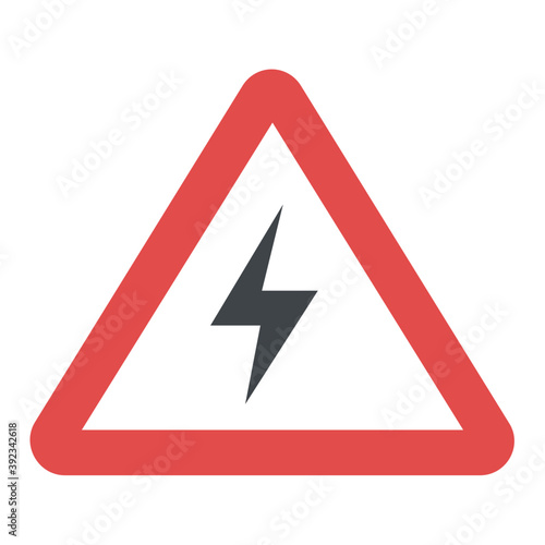 
Risk of electric shock sign 
