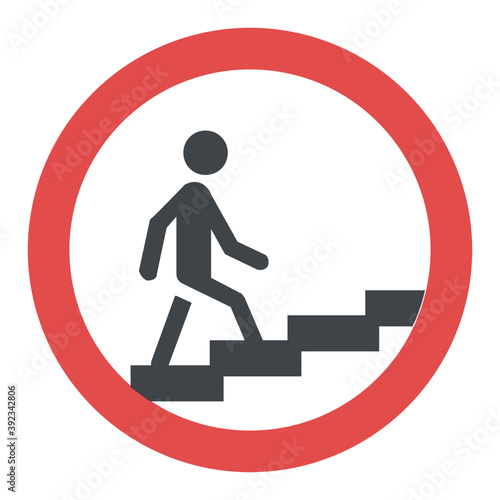 
Underpass subway informative sign 
